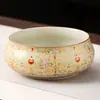 Cuenco para Lavar Té Ruyao para Uso Doméstico, Accesorio Retro Chino de Alta Gama para Ceremonia del Té, Recipiente Individual para Residuos de Té, Cuenco para Limpiar Tazas de Té, Nuevo Modelo 2026