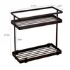 Estante de almacenamiento para encimera de baño y cocina, estante de almacenamiento doméstico de capas para tazas de agua y tazas de café, estante de especias para encimera