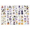 Pegatinas de Tatuaje de Halloween de Dibujos Animados con Nuevo Brillo Transfronterizo con un Toque de Alta Gama, Lindas y Brillantes, Divertidas para Fiestas Festivas y Pegatinas para la Cara