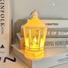 Lámpara de viento navideña Lámpara candelabro Lámpara de vela electrónica led Lámpara portátil retro Adornos navideños colgante