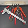 Herramientas Hechas a Mano DIY Multifuncionales de Punta Pequeña Anillo Colgante de Nariz Puntiaguda Alicates de Aguja Curva Alicates de Nariz Diagonal Calibrador Vernier Anillo Anillo Electrochapado