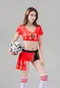 Bebé de Fútbol Atuendo de Animadora Sesión de Fotos Ropa Club Nocturno Europeo y Americano Uniforme de Fútbol Jersey para Mujer Atuendo de Bar Ds