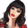 Peluca de fibra química para e-commerce transfronterizo, tocado de peluca, moda europea y americana, cabello rizado, fabricantes al por mayor, cabello rizado pequeño africano, tocado completo
