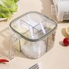 Caja de condimentos para el hogar, tarro de condimentos de cocina, combinación adecuada para una botella de condimentos de almacenamiento de sal, glutamato monosódico y pimienta de varias rejillas.