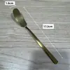 Cuchillo para mantequilla de acero inoxidable, Cuchillo grueso para crema, Raspador de repostería estilo occidental, Mango largo para untar pan, mermelada y pastel