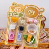 Nuevo Creativo DIY Sopa de Camote y Semilla de Loto Casa de Juego Divertida para Niños Set de Juguetes Descompresión Collage Creación Hecha a Mano