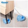 Kleaner - Trapeador de fibra de cabeza redonda pequeña, absorbente, para uso doméstico, tradicional, para uso húmedo y seco.