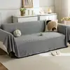 Funda de sofá de espiga color crema borla de hilo de algodón cojín de sofá funda de sofá universal para todas las estaciones toalla de sofá de cobertura total