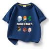 Meu mundo impresso roupas infantis meninos e meninas algodão manga curta camiseta infantil solto respirável moda atacado internacional