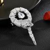 Personalidade da moda zircão Cobra broche luxo elegante all-match terno retrô casaco corsage outono e inverno pino