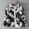 Camisas de Manga Larga con Estampado Nuevo de Marca de Moda para Hombres en Primavera y Otoño Nuevas Camisas y Chaquetas Casuales de Moda con Estampado Completo para Hombres