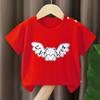 Camiseta de Manga Corta para Niños Tipo Algodón Puro Nuevo Estilo de Verano Ropa de Algodón para Niños y Niñas Estilo Coreano 2026 Ropa para Niños