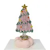 10.5cm Base Giratoria de Cerámica Jingdezhen Adorno de Árbol de Navidad Manualidades de Vidrio Cerámicas Navideñas