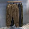 Pantalones Cargo de Pana Gruesa Estilo Japonés para Hombre Leggings Casuales Otoño e Invierno Pantalones de Sudor Forrados de Felpa Ropa Holgada Pantalones de Trabajo Resistentes al Desgaste