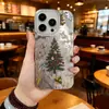 Árbol de Navidad Brillante Adecuado para Apple 17Promax Caricatura Funda para Teléfono Móvil Iphone16Plus Modelo Nuevo 15Pro Alta Calidad