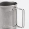 Camping Vaso de Agua Portátil Picnic Acero Inoxidable Vaso Antiguo Vintage Vaso Plegable para Café Vaso para Exterior Suministros para Camping