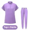 Talla Grande Elástico Ropa de Mano Cepillada para Mujer Casual Verano Color Sólido Fina para Mujer Doctora Enfermera Salón de Belleza Monos AliExpress