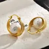 Pendientes Retro Trenzados Estilo Hong Kong con Acabado de Alta Gama, Pendientes de Perla de Algodón, Accesorios de Moda Elegantes y Versátiles