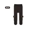 Pantalones de terciopelo para bebé, invierno, nuevos, engrosados, cálidos, leggings para bebé, otoño e invierno, calcetines de una pieza de color liso para niños