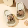 Chinelos Infantis de EVA Capivara para Meninos e Meninas, Chinelos com Fundo Macio Antiderrapante, Sandálias de Bebê