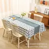 Mantel Estilo Ins con Diseño a Cuadros para Mesa de Comedor y Mesa de Café, Lavable, Impermeable, Resistente al Aceite, Tacto de Alta Gama, Mantel Rectangular