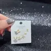 Nuevo Conjunto de Pendientes de Múltiples Piezas de Lingshang, Pendientes de Diseño de Moda de Lujo Accesible, Circonita Súper Brillante, Galvanoplastia Ecológica, Joyería de Yiwu