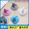 Batente de Porta de Plástico e Silicone Sem Furos, Borracha de Vidro Anti-Colisão Manípulo de Banheiro Para-choque de Porta, Batente de Porta Silencioso