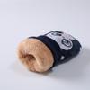Novas luvas de veludo estilo coreano para crianças, quentes, confortáveis, de inverno, com cordão, dedos espessados, coelho de desenho animado, luvas de esqui