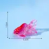 Paisaje en miniatura, figuras creativas de peces de jade, amuletos de peces de la suerte, decoración para estanques y acuarios, accesorios decorativos DIY, pequeños adornos de mesa