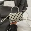 Bolso Casual Simple de Nueva Temporada con Lunares Estampados, Bolso de Mano Simple de Moda Tendencia, Bolso de Hombro Elegante