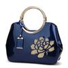 Liquidação - Bolsa de Mão de Couro Patentado Europeu e Americano para Mulheres, Bolsa Brilhante Feminina, Bolsa de Ombro Único Transversal, Bolsa de Noiva do Fabricante