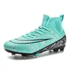 Comercio exterior nuevos zapatos de fútbol de caña alta assassin spike clavo roto zapatillas de deporte juego profesional especial al por mayor zapatos de fútbol para niños