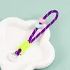 Nueva Cadena de Teléfono Móvil de Color Contrastante Cuerda de Mano Tejida a Mano Anillo para Cámara Llavero Corto Correa para Teléfono Móvil al Aire Libre Anti-Pérdida