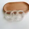 5.5 Corda de Telefone Transparente Elástico de Cabelo Anel de Cabelo Pulseira Joia de Banca Yiwu Corda de Cabelo Acessórios de Cabelo Headwear Elástico Cruzamento de Fronteira