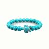Pulseira Cristal Rosa Natural Malaquita Verde Pulseira Moda Feminina Masculina e Feminina Tartaruga Elástica Pulseira de Casal Pulseira