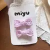 Pinza para el pelo con flor de camote morado de ensueño, Pinza lateral de lazo versátil estilo coreano, Accesorio para el pelo de estudiante