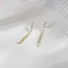 Pendientes de Plata S925 con Cierre de Mariposa Estilo K 2025 Nuevos Pendientes Geométricos de Circonita para Mujer Populares Diseño Simple Elegante Pendientes Pendientes
