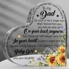 Nuevos Adornos Acrílicos Transparentes de Amazon para Papá, Regalo de Cumpleaños del Día del Padre, Bendiciones, Decoraciones de Escritorio