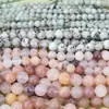 Piedra Violeta Tianshan Cuentas Sueltas Redondas Pulsera Hecha a Mano Collar Cuentas DIY Accesorios de Joyería Fabricante Mayorista