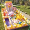 Castelo Inflável Grande para Crianças Barraca Externa Parque Trampolim Castelo Travesso Tobogã Playground Diversão Trampolim Inflável
