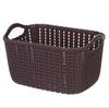 Cesto de Armazenamento de Vime para Mesa Cesto de Armazenamento Multifuncional para Lanches e Cosméticos Caixa de Armazenamento para Utensílios de Banheiro Cesto de Bambu