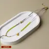 Cadena de Clavícula de Cristal Cadena Corta Fácil de Quitar Hebilla de Liberación Rápida Tarjeta de Buda Pequeña Colgante Thangka Cadena de Tarjeta de Buda Estilo Chino Collar Universal