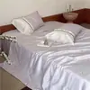 Juego de Edredón de Verano de 4 Piezas Estilo Francés Juvenil con 100 Hilos de Tencel de Lenzing Austriaco, Edredón de Seda Helada de Verano para Aire Acondicionado, Edredón Refrescante de Verano 4