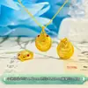 Colar com Pingente Pequeno de Cigana Ruyi em Prata Pura 999 Corda Trançada Feita à Mão para DIY Colar Pulseira Material Pingente Acessórios
