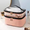 Bolsa de Cosméticos para Mujer de Gran Capacidad Portátil 2025 Nueva Bolsa de Cosméticos Cosméticos Bolso de Mano de Viaje Valioso con Compartimentos