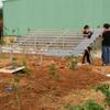 Sistema de montagem de aterramento fotovoltaico Suporte solar de liga de alumínio Suporte de projeto de aterramento fotovoltaico