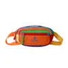 Bolso bandolera ligero para bebé, riñonera de diseño nicho dopamina para niños y niñas, riñonera infantil color block elegante, moderna