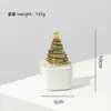 Árbol de Navidad Glaseado de Zibo Planta en Maceta Oficina Decoración Creativa de Escritorio Regalo de Navidad Artesanía de Vidrio Venta al por Mayor