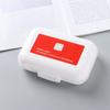 Caixa Pequena de Remédios Portátil Selada, Caixa Dispensadora de Viagem, Caixa de Remédios de Grande Capacidade, Caixa Retangular de Plástico para Armazenamento de Remédios, Logotipo Personalizado