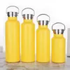 Atacado transfronteiriço aço inoxidável 304 estilo americano boca larga camada dupla copo térmico portátil com múltiplas tampas para ciclismo ao ar livre e esportes